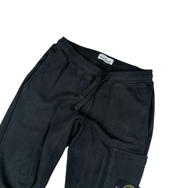 Stone Island 2018 Black Cotton Joggers - Small
