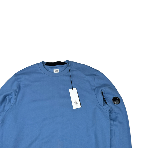 CP Company Cobalt Blue Cotton Lens Viewer Crewneck - XXL