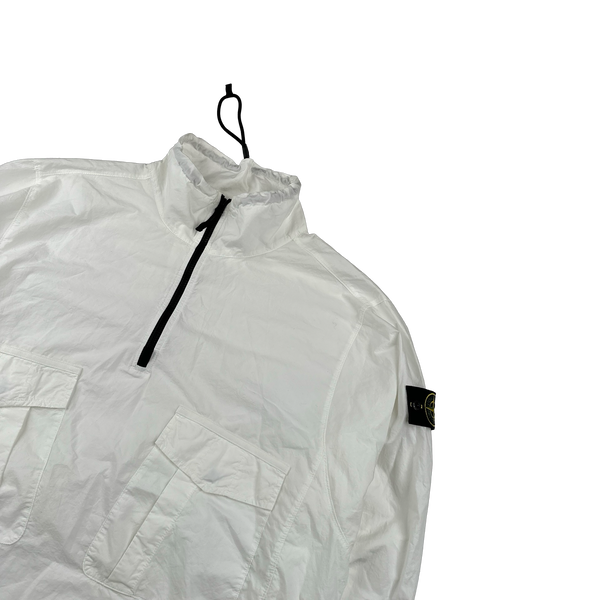 Stone Island 2023 White Cotton Smock Overshirt - XL
