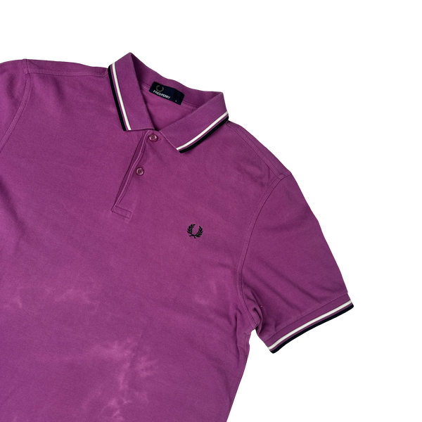 Fred Perry Pink Short Sleeve Polo Shirt - Large