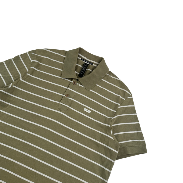 Stone Island 2007 Denims Green Striped Polo - XL