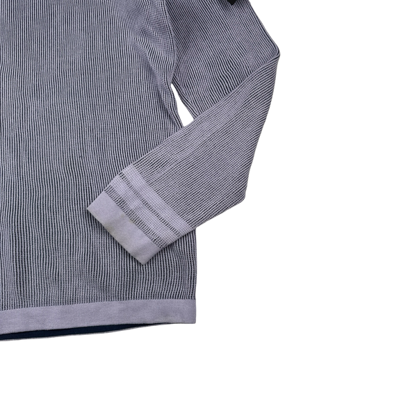 Stone Island 2018 Purple Lightweight Knit Jumper - Large