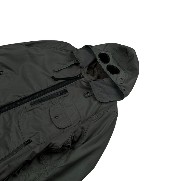 CP Company 2011 Grey Multi Pocket Leinster 200 Wool Lined Goggle Jacket -XL