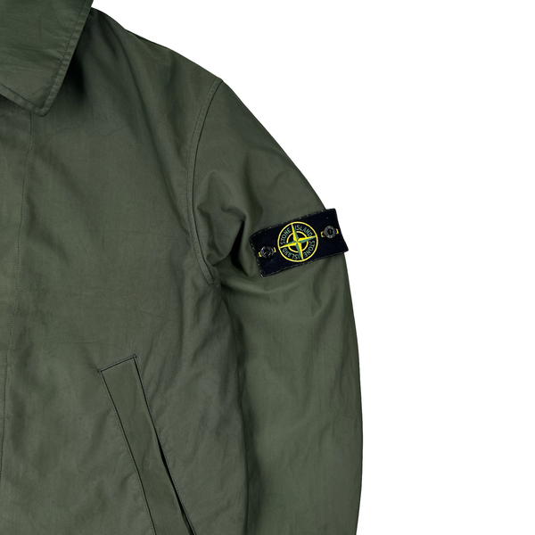 Stone Island Khaki Nylon Vintage SS2000 Zipped Jacket - Large