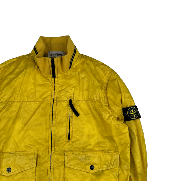 Stone Island 2013 Yellow Micro Rip Stop Tyveck Shield Jacket - Large