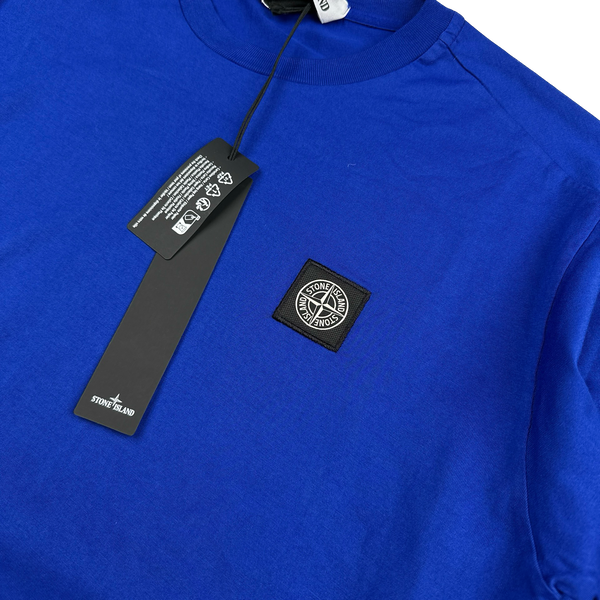 Stone Island 2023 Blue Longsleeve Cotton T-Shirt - Medium