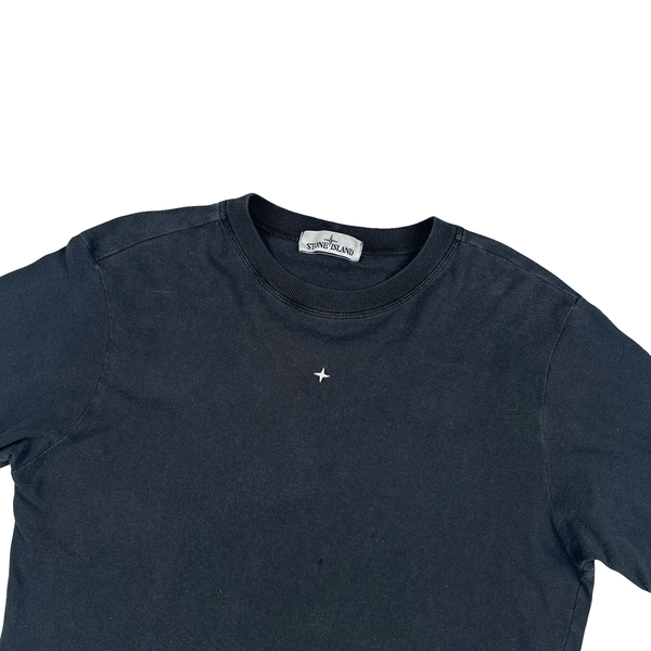 Stone Island Black Stellina Compass Cotton T-Shirt - Medium