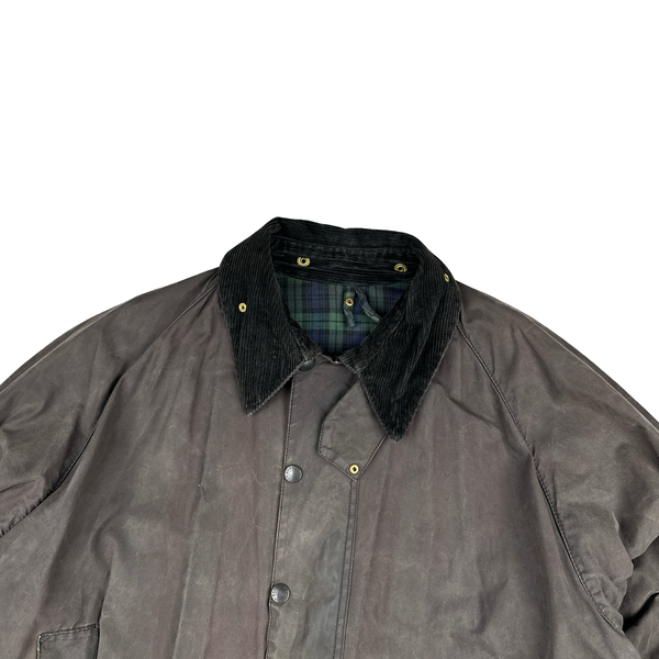 Barbour Brown Cotton Wax Field Jacket - XL