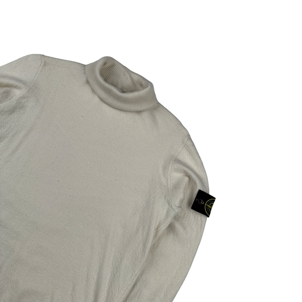 Stone Island 2022 Cream Roll Neck Knit Jumper Small – Mat's Island