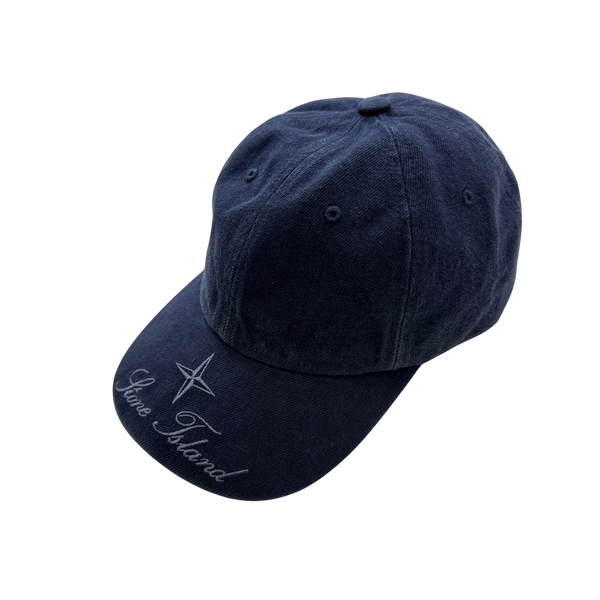 Stone Island X Supreme 2023 NEW Navy Cotton Spellout Cap
