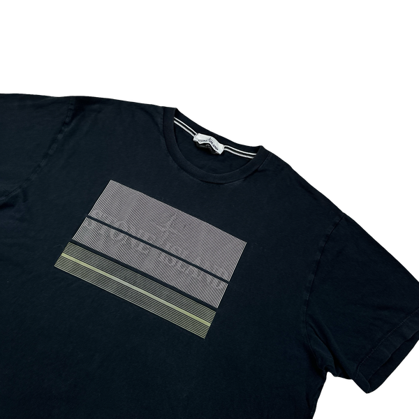 Stone Island Navy 3D Rubber Logo T Shirt - 3XL