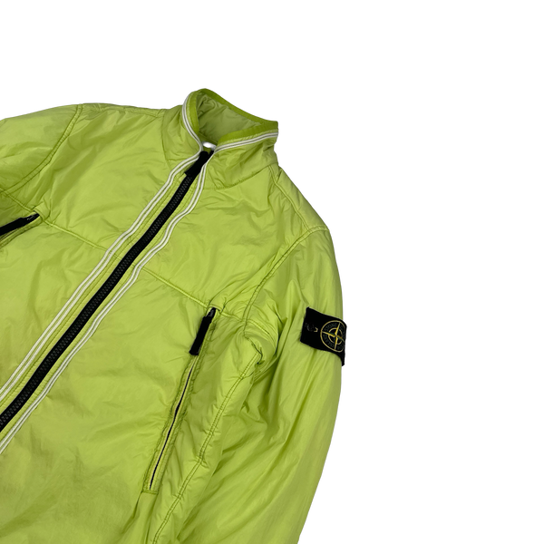 Stone Island 2019 Yellow Crinkle Reps Padded Jacket - Small