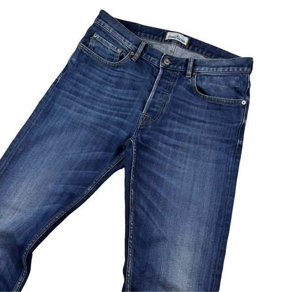 Stone Island 2011 Slim Fit Dark Wash Denim Jeans - Large