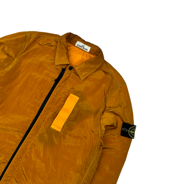 Stone Island 2017 Orange Nylon Metal Shimmer Overshirt - Medium