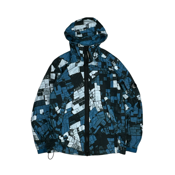 CP Company 50 Fili Patterned Camo Hooded Jacket - Large