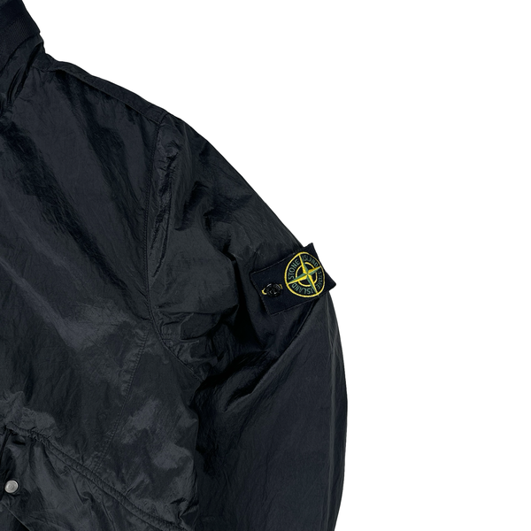 Stone Island 2008 Black Nylon Metal Quilted Jacket - Large