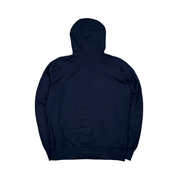CP Company Navy Cotton Zipped Lens Viewer - Medium