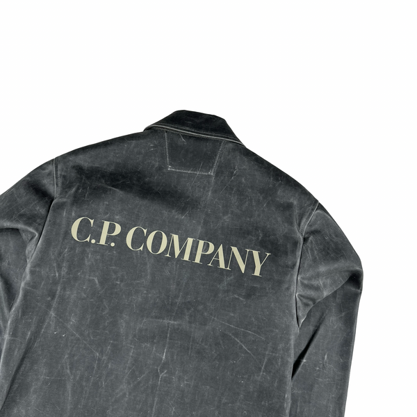 CP Company Grey TOOB Two Spellout Collared Jacket - XS