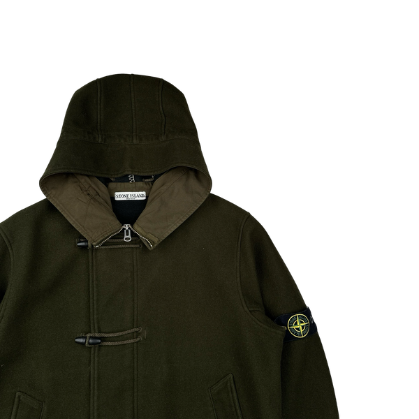 Stone Island 2005 Khaki Wool Montgomery Style Jacket - Medium