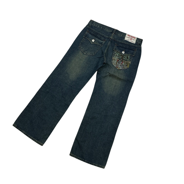 True Religion Rare Deadstock Joey Baggy Fit Jeans - 40"