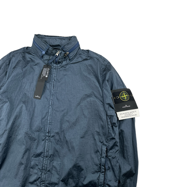 Stone Island 2023 Econyl Blue Regenerated Nylon Metal Jacket - XL