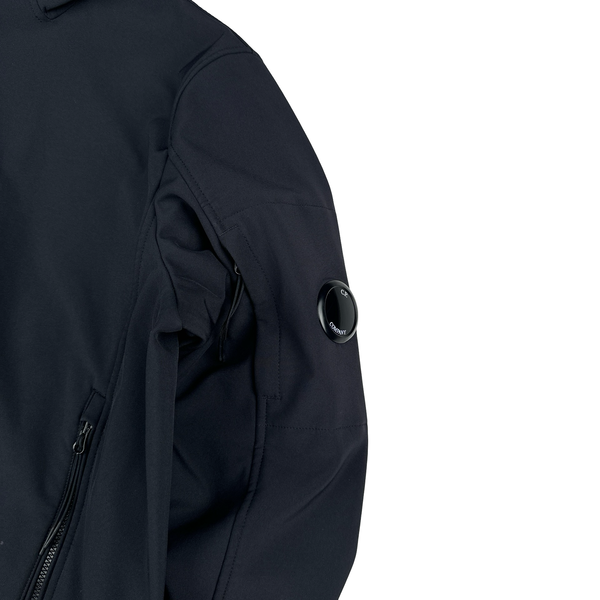 CP Company Navy Soft Shell Zipped Jacket - Large