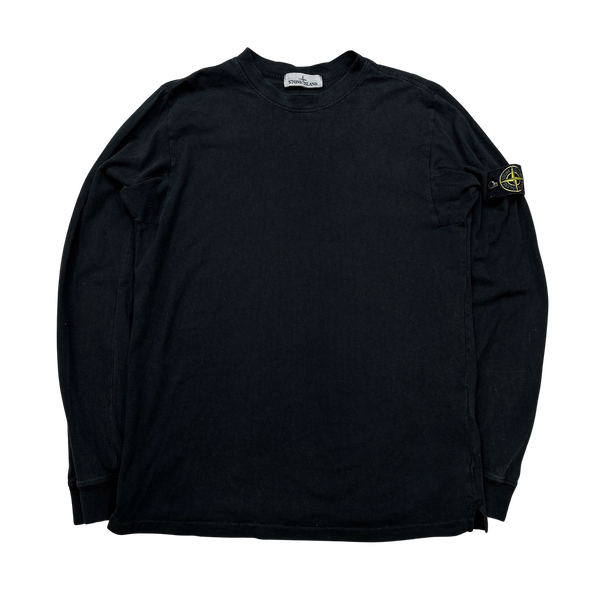 Stone Island Black 2015 Longsleeve Cotton Top - XL