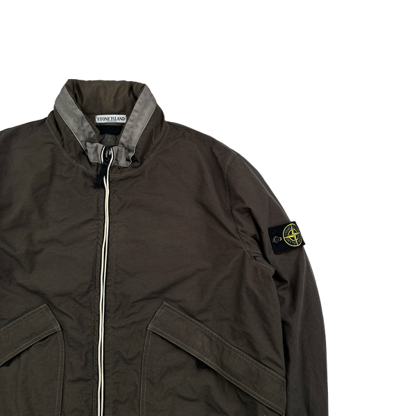 Stone Island 2011  Brown Reps Nylon-R Zipped Bomber Jacket - XXL