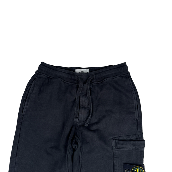 Stone Island 2022 Black Cotton Joggers - Small