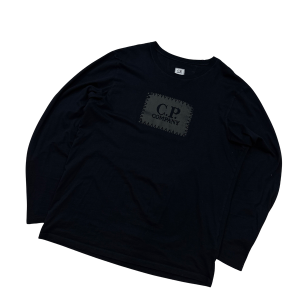 CP Company Black Spellout Cotton T Shirt - XL