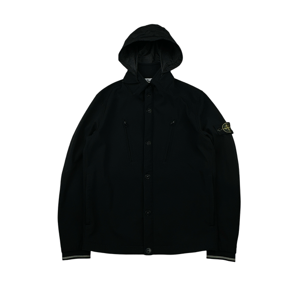 Stone Island 2015 Black Fleece Lined Soft Shell - Medium