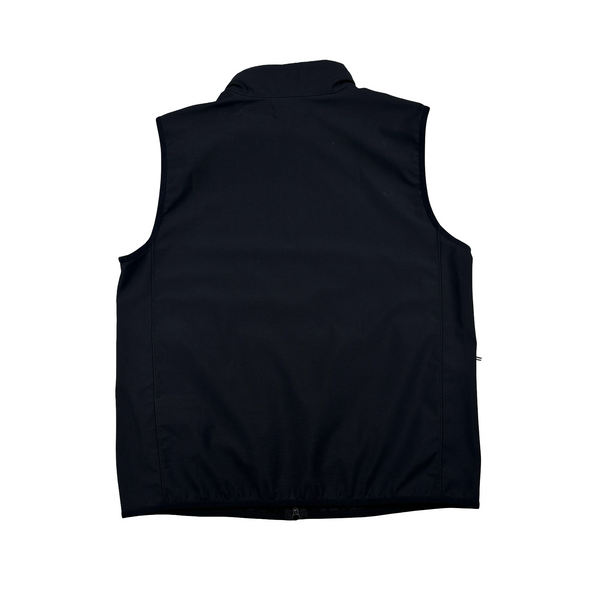Stone Island 2022 Black Soft Shell-R Gilet - Large