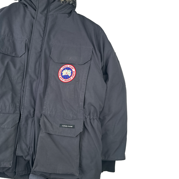 Canada Goose Black Premium Down Coyote Fur Hood Expedition Parka Jacket - XL