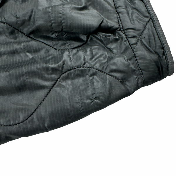 Stone Island 1999 Vintage Khaki Buttoned Quilted Jacket - Large