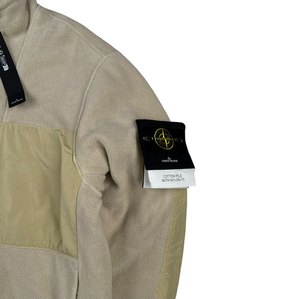 Stone Island Cotton Pile Nylon-TC Zip up Fleece - Large