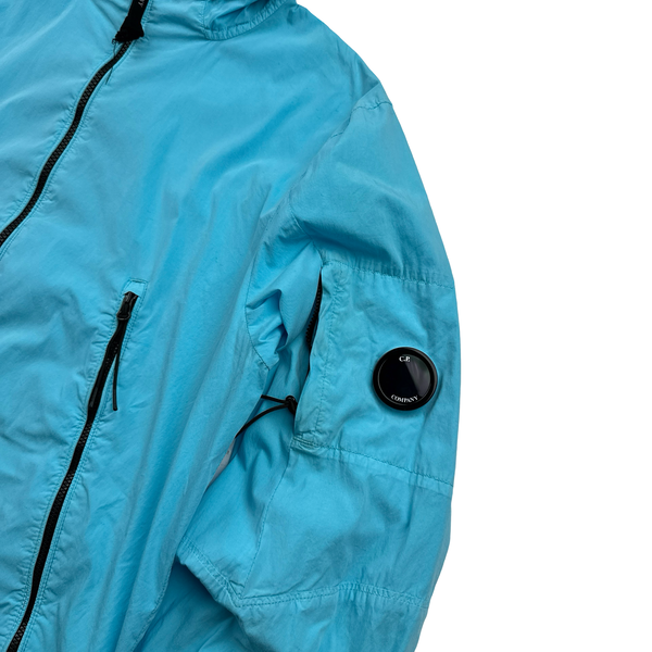 CP Company 50 Fili Baby Blue Hooded Jacket - Large