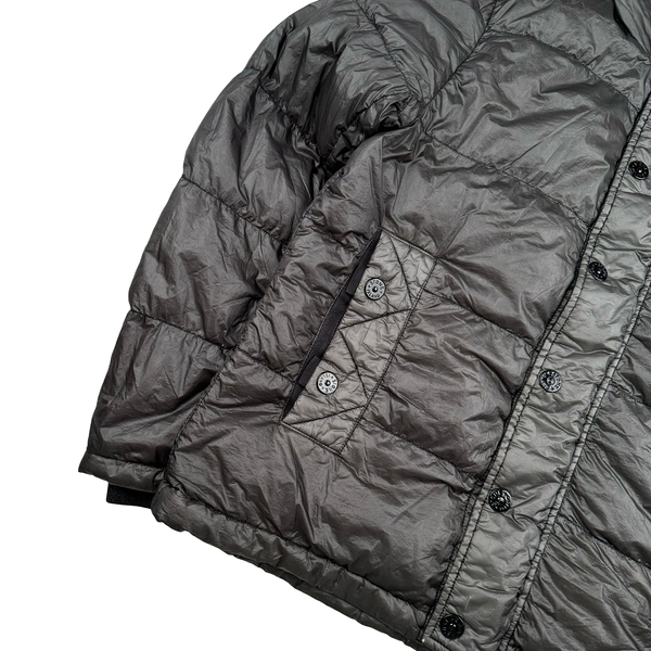 Stone Island 2011 Grey Garment Dyed Puffer Jacket - Large