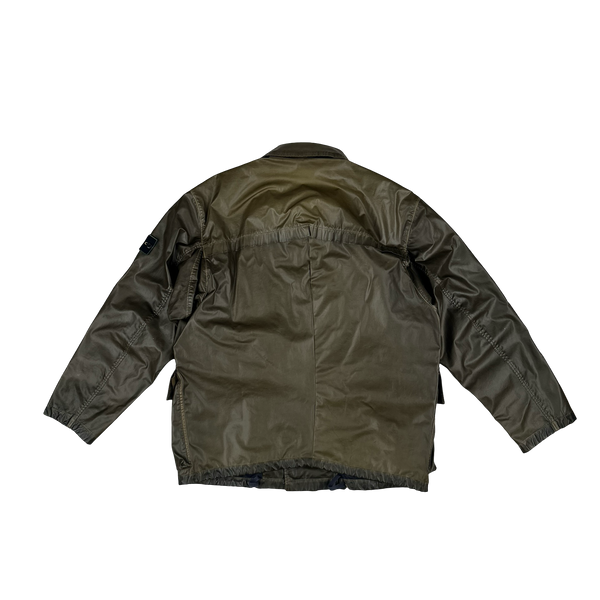 Stone Island 1990s Vintage Khaki Raso Gommato Jacket - XL – Mat's