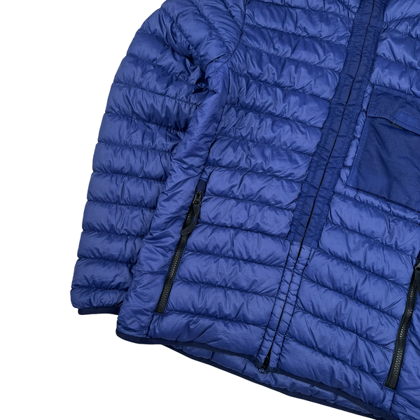 Stone Island 2018 Blue Micro Yarn Down Puffer Jacket - Small