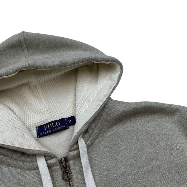 Ralph Lauren Charcoal Grey Zipped Hoodie - Medium
