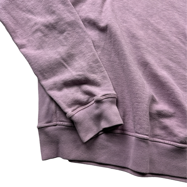 Stone Island 2020 Pink Cotton Crewneck Sweatshirt - Large