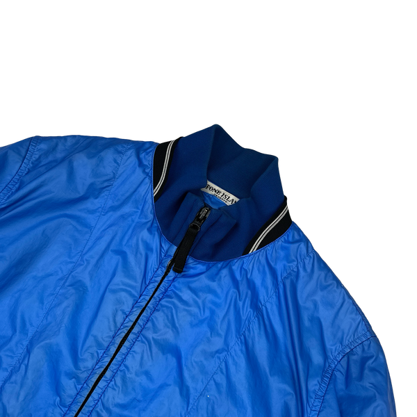 Stone Island 2011 Blue Tyveck Micro Rip Stop Bomber Jacket - Large