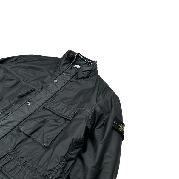 Stone Island 2012 Charcoal Mussola Gommata Field Jacket - 3XL