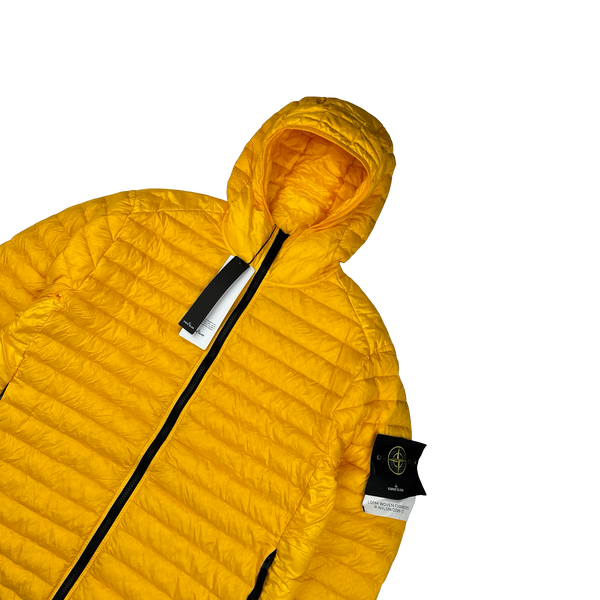 Stone Island 2022 Yellow Loom Woven R Nylon Down TC Puffer - XL, XXL
