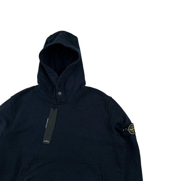 Stone Island 2023 Navy Hoodie Jumper - Medium