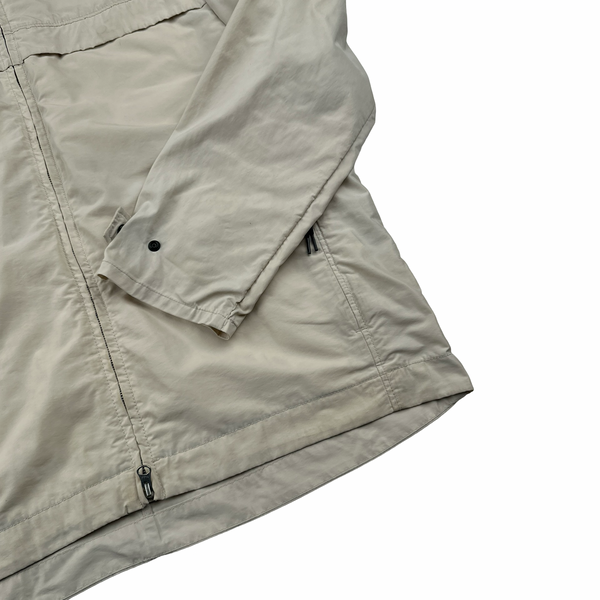Stone Island 2020 Micro Reps Cream Rain Jacket - Large