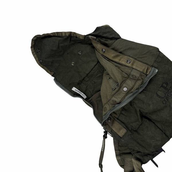 CP Company Khaki Nylon Spellout Cross Body Bag