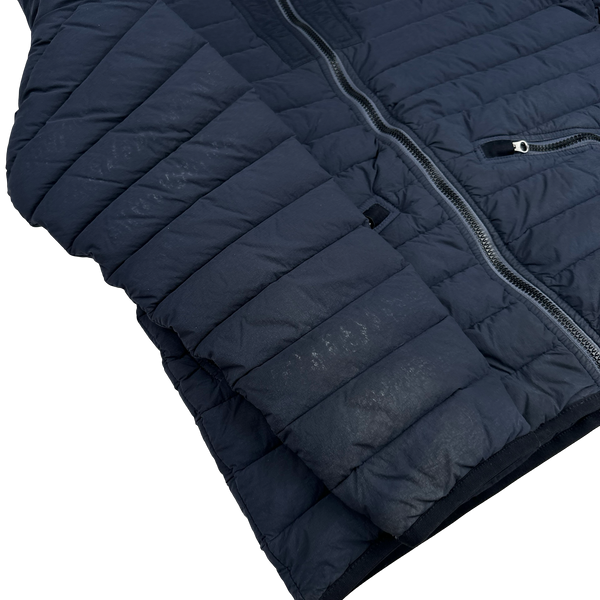 Stone Island 2019 Navy Loom Woven Down Puffer Jacket - Large