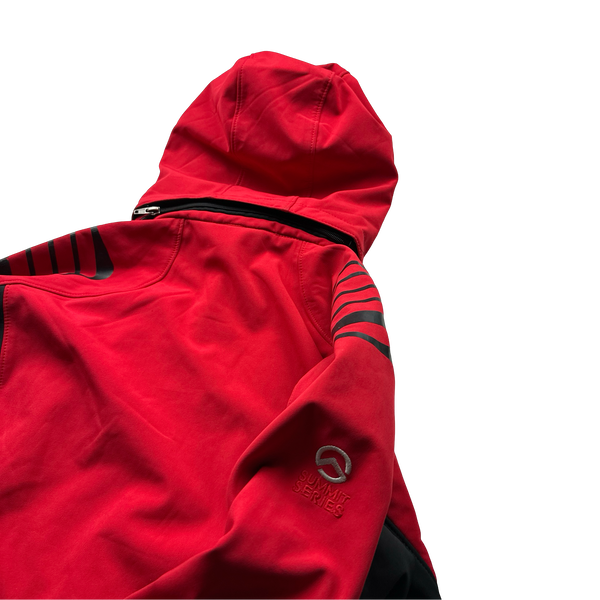 North Face Summit Series Red Waterproof Softshell Gore-Tex Hooded Jacket - Medium