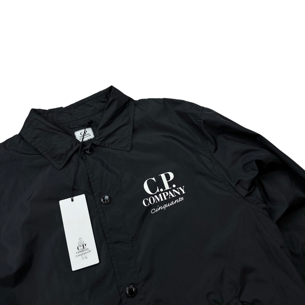 CP Company Cinquanta Nylon Spellout Coach Jacket - Large